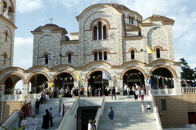 ÁÃÉÁ ÅÉÑÇÍÇ ÃÁËÁÔÓÉÏÕ--ÅÓÐÅÑÉÍÏÓ ÅÃÊÁÉÍÉÙÍ ÔÏÕ ÉÅÑÏÕ ÍÁÏÕ ÁÐÏ ÔÏÍ ÁÑ×ÉÅÐÉÓÊÏÐÏ ÉÅÑÙÍÕÌÏ--×ÑÇÓÔÏÓ ÌÐÏÍÇÓ//EUROKINISSI