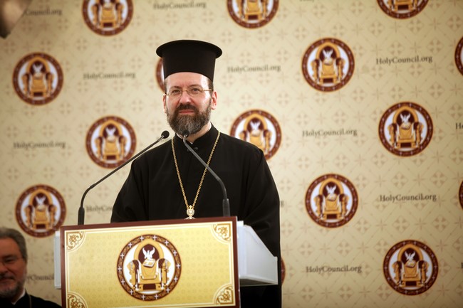 ÊÏËÕÌÐÁÑÉ---ÅÑÃÁÓÉÅÓ ÔÇÓ ÐÁÍÏÑÈÏÄÏÎÏÕ ÓÕÍÏÄÏÕ---ÅÍÇÌÅÑÙÓÇ ÔÙÍ ÅÊÐÑÏÓÙÐÙÍ ÔÙÍ ÌÌÅ ÁÐÏ ÔÏÕÓ ÕÐÅÕÈÕÍÏÕÓ ÔÙÍ ÏÑÈÏÄÏÎÙÍ ÅÊÊËÇÓÉÙÍ--×ÑÇÓÔÏÓ ÌÐÏÍÇÓ/EUROKINISSI