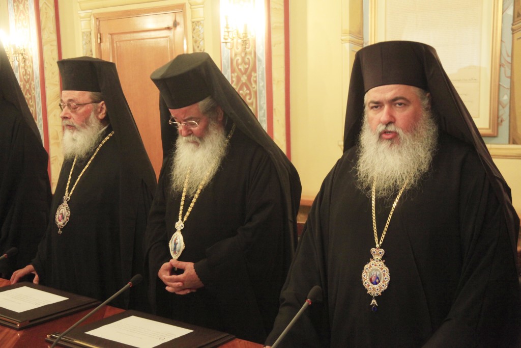 ÓÕÍÅÄÑÉÁÓÇ ÔÇÓ ÍÅÁÓ ÉÅÑÁ ÓÕÍÏÄÏÕ(íåá óõíèåóç)--×ÑÇÓÔÏÓ ÌÐÏÍÇÓ//EUROKINISSI