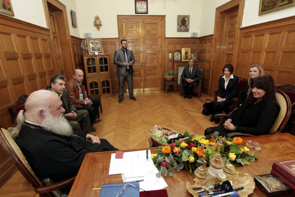 ÓÕÍÁÍÔÇÓÅÉÓ ÔÏÕ ÁÑ×ÉÅÐÉÓÊÏÐÏÕ ÉÅÑÙÍÕÌÏÕ ÌÅ ÐÏËÉÔÉÊÏÕ, ÖÏÑÅÉò, ÐÑÅÓÂÅÉÓ ÊÁÉ ÉÄÑÕÌÁÔÁ--×ÑÇÓÔÏÓ ÌÐÏÍÇÓ/