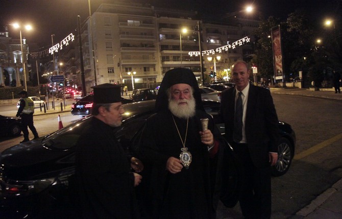 ÅÊÄÇËÙÓÇ ÔÏÕ ÐÁÔÑÉÁÑ×ÅÉÏÕ ÁËÅÎÁÍÄÑÅÉÓ ÓÔÇÍ ÁÈÇÍÁ -ÐÁÑÏÕÓÉÁÓÇ ÔÏÌÏÕ Ï ÁÃÉÏÓ ÃÅÙÑÃÏÓ ÓÔÏ ÊÁÉÑÏ--(×ÑÇÓÔÏÓ ÌÐÏÍÇÓ//EUROKINISSI)