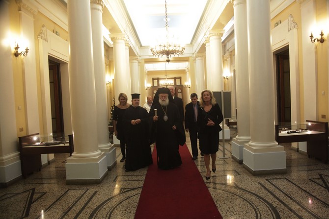 ÅÊÄÇËÙÓÇ ÔÏÕ ÐÁÔÑÉÁÑ×ÅÉÏÕ ÁËÅÎÁÍÄÑÅÉÓ ÓÔÇÍ ÁÈÇÍÁ -ÐÁÑÏÕÓÉÁÓÇ ÔÏÌÏÕ Ï ÁÃÉÏÓ ÃÅÙÑÃÏÓ ÓÔÏ ÊÁÉÑÏ--(×ÑÇÓÔÏÓ ÌÐÏÍÇÓ//EUROKINISSI)