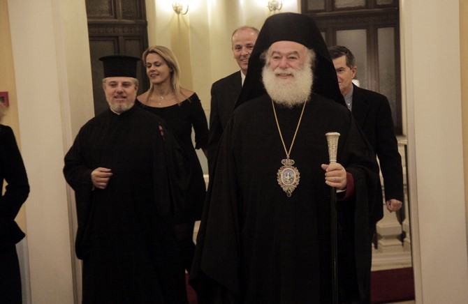 ÅÊÄÇËÙÓÇ ÔÏÕ ÐÁÔÑÉÁÑ×ÅÉÏÕ ÁËÅÎÁÍÄÑÅÉÓ ÓÔÇÍ ÁÈÇÍÁ -ÐÁÑÏÕÓÉÁÓÇ ÔÏÌÏÕ Ï ÁÃÉÏÓ ÃÅÙÑÃÏÓ ÓÔÏ ÊÁÉÑÏ--(×ÑÇÓÔÏÓ ÌÐÏÍÇÓ//EUROKINISSI)