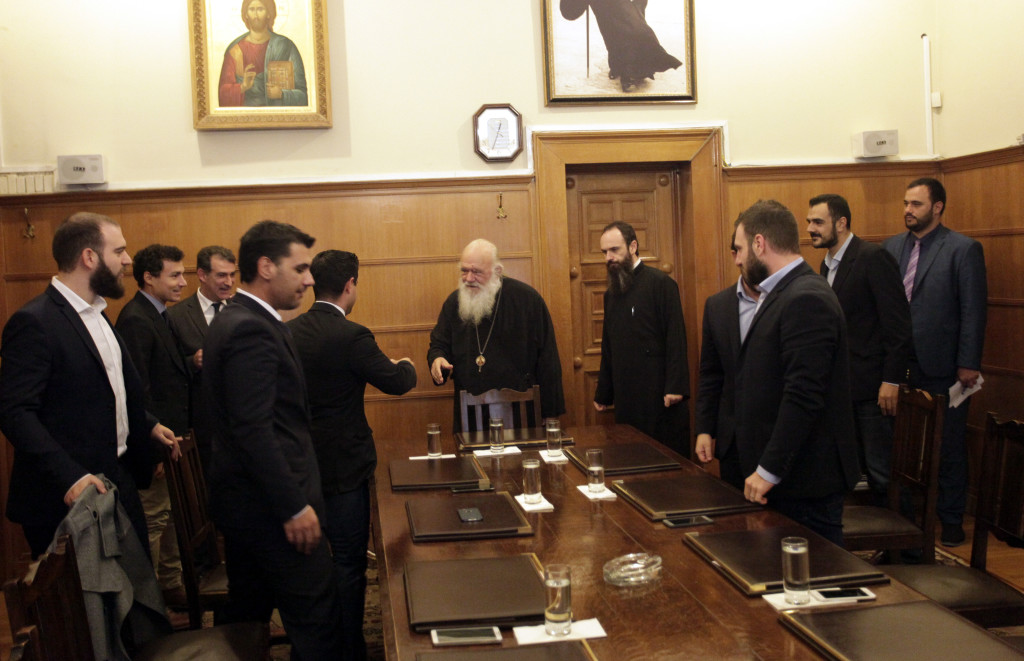 ÓÕÍÁÍÔÇÓÅÉÓ ÔÏÕ ÁÑ×ÉÅÐÉÓÊÏÐÏÕ ÉÅÑÙÍÕÌÏÕ ÌÅ ÖÏÑÅÉÓ, ÂÏÕËÅÕÔÅÓ ÊÁÉ ÉÄÑÕÌÁÔÁ---(ÄÇÌÏÔÉÊÇ ÊÁÉ ÊÏÉÍÙÖÅËÇÓ ÅÐÉ×ÅÉÑÇÓÇ ÈÇÂÁÉÙÍ ×ÁÑÇ ÈÅÏ×ÁÑÇ(ÂÏÕËÅÕÔÇ) ËÏËÁ ÍÔÁÉÖÁ, ÁÈÁÍÁÓÉÏÕ ÄÁÂÁÊÇ(ÂÏÕËÅÕÔÇ Í.Ä)- ÅÈÍÉÊÏ ÓÕÌÂÏÕËÉÏ ÍÅÏËÁÉÁÓ ÓÔÇ ÖÙÔÏ ÌÅ ÔÏ ÅÈÍÉÊÏ ÓÕÌÂÏÕËÉÏ ÍÅÏËÁÉÁÓ)--ÖÙÔÏ ×ÑÇÓÔÏÓ ÌÐÏÍÇÓ