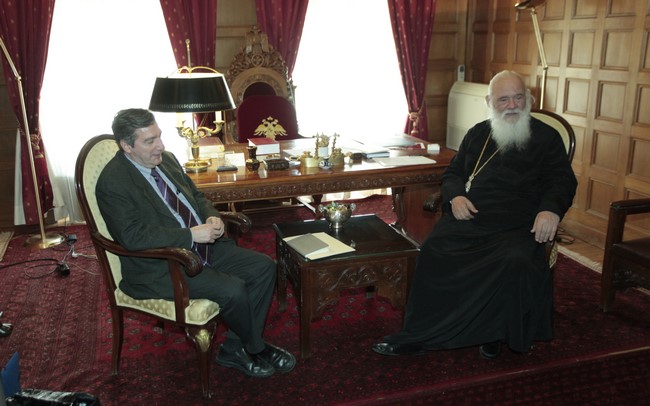 ÓÕÍÁÍÔÇÓÇ ÔÏÕ ÁÑ×ÉÅÐÉÓÊÏÐÏÕ ÉÅÑÙÍÕÌÏÕ ÌÅ ÔÏÍ ÄÇÌÁÑ×Ï ÁÈÇÍÁÉÙÍ ÃÉÙÑÃÏ ÊÁÌÉÍÇ--×ÑÇÓÔÏÓ ÌÐÏÍÇÓ