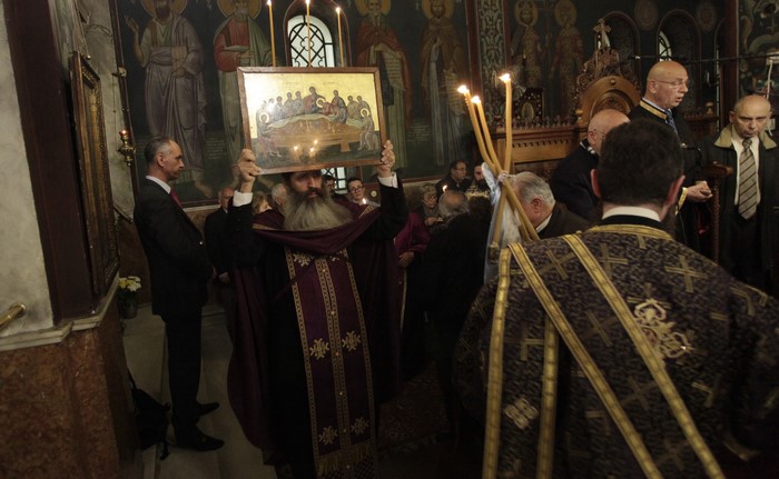 ÌÅÃÁËÇ ÔÅÔÁÑÔÇ(ÌÕÓÔÉÊÏÓ ÄÅÉÐÍÏÓ) Ï ÁÑ×ÉÅÐÉÓÊÏÐÏÓ ÉÅÑÙÍÕÌÏÓ ÓÔÇÍ ÁÃÉÁ ÔÑÉÁÄÁ ÁÌÐÅËÏÊÇÐÙÍ--×ÑÇÓÔÏÓ ÌÐÏÍÇÓ//