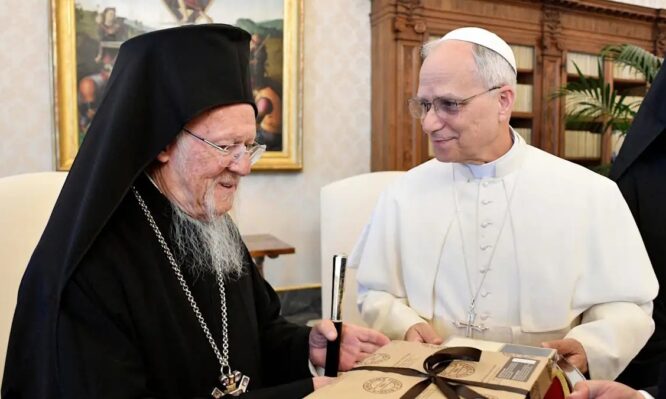 οικουμενικός - πάπας Λέων ΙΔ